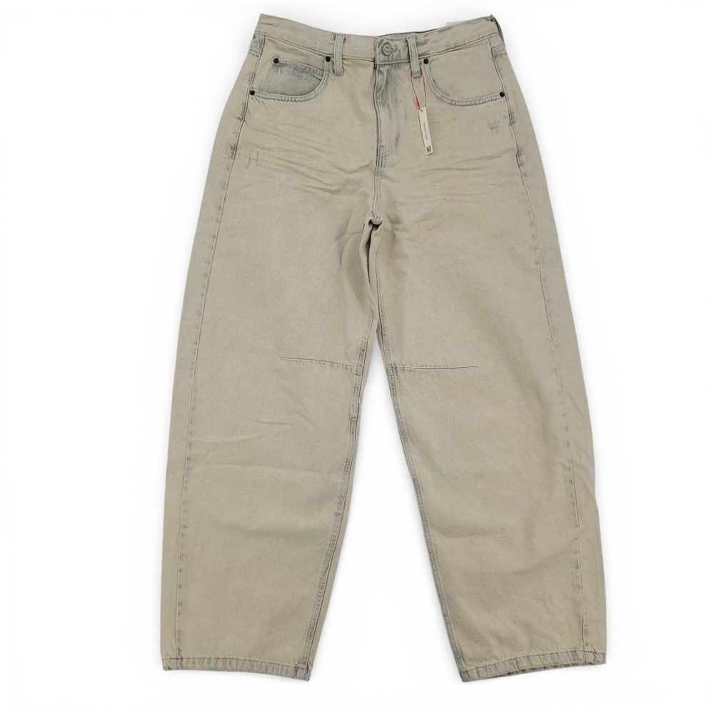 BDG Women's 32‎ Boyfriend Jeans High Rise Loose Fit Beige Cotton Denim Y2K